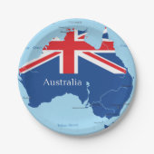 Karte Australiens Teller des australischen Länderp (Vorderseite)