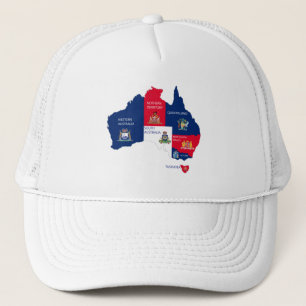 Karte Australiens Truckerkappe