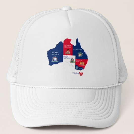 Karte Australiens Truckerkappe (Vorderseite)