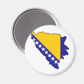 Karte BA für Bosnien und Herzegowina Magnet (Vorderseite/Rückseite)