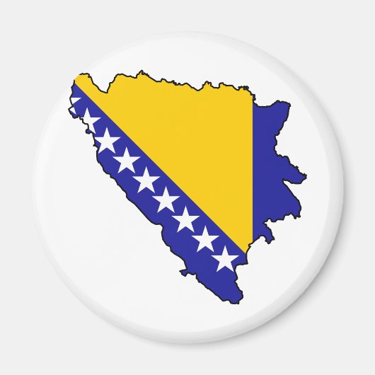 Karte BA für Bosnien und Herzegowina Magnet (Vorne)