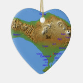 Karte Balis Holliday Keramik Ornament (Rechts)