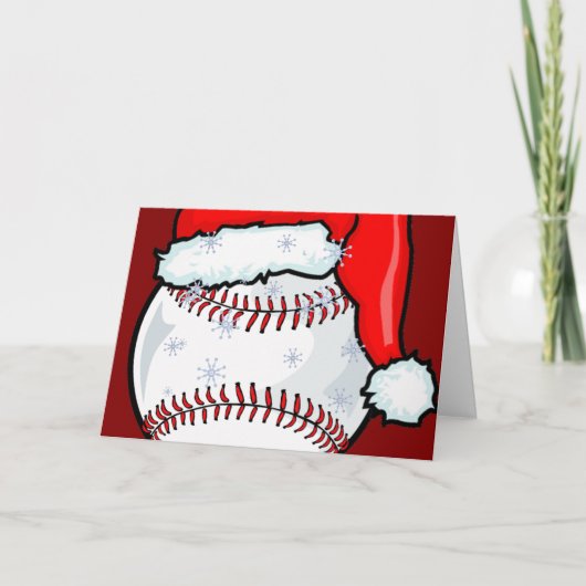 Karte - Baseball-Weihnachten (Vorderseite)