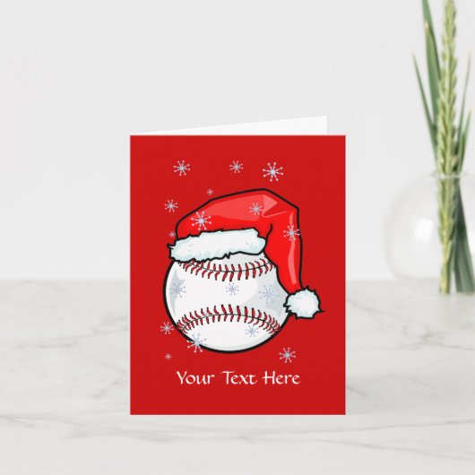Karte - Baseball-Weihnachten (Vorderseite)