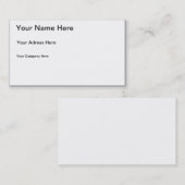 KARTE BASIC BUISSNESS (Vorne/Hinten)