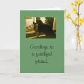 Karte - Beileid - Abschied von einem treuen Freund (Gelbe Blume)