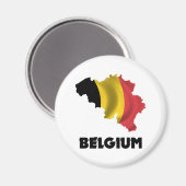 Karte Belgiens Magnet (Vorderseite/Rückseite)