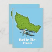 Karte Belle Île France (Vorne/Hinten)