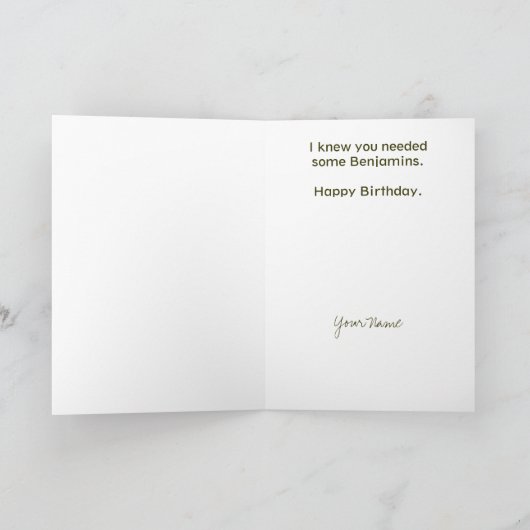 Karte Bens Franklin (Innenseite)