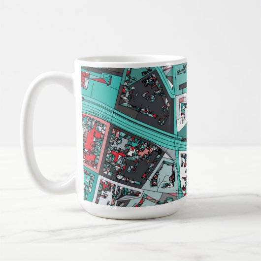 Karte Berlins, Deutschland Kaffeetasse (Links)