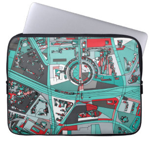 Karte Berlins, Deutschland Laptopschutzhülle
