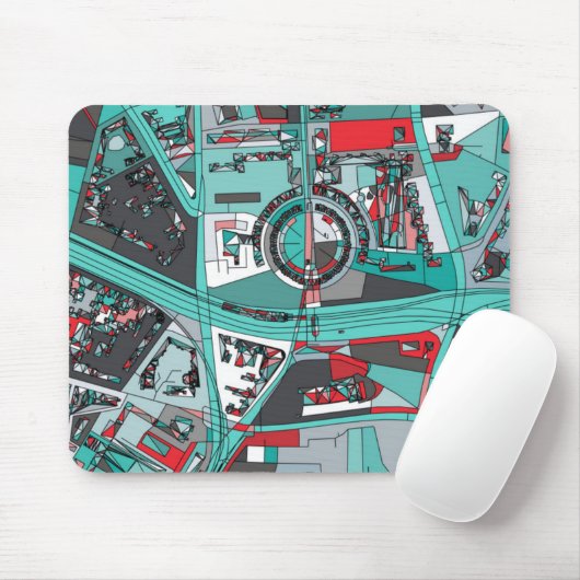 Karte Berlins, Deutschland Mousepad (Mit Mouse)