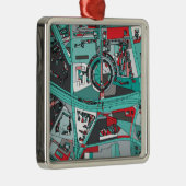 Karte Berlins, Deutschland Ornament Aus Metall (Rechts)