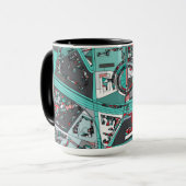 Karte Berlins, Deutschland Tasse (Vorderseite Links)