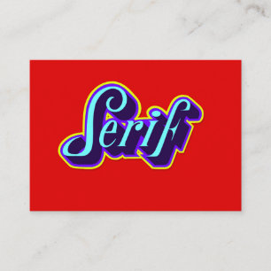Karte Beschriftung Serif