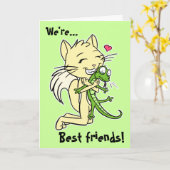 Karte "Beste Freunde" (Gelbe Blume)