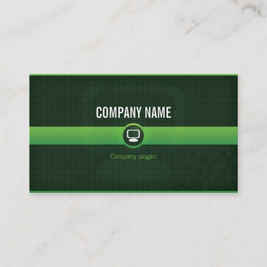 Karte besucht - Informatikfachmann grünes v1 (Vorderseite)