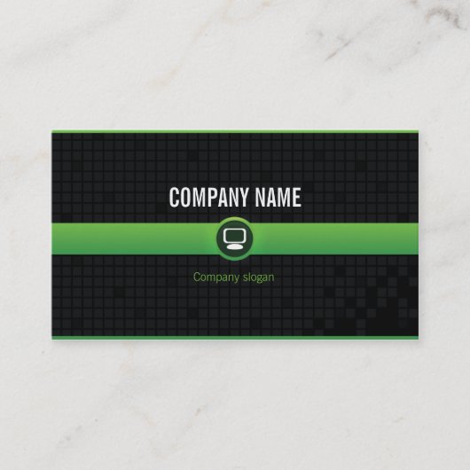 Karte besucht - Informatikfachmann grünes v2 (Vorderseite)