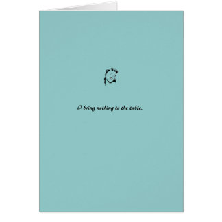 Karte: Blau "ich hole nichts zum Tabelle "