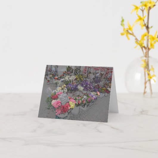 Karte - Blume (Gelbe Blume)