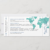 Karte Boarding Pass Save the Date Karte U PICK FAR (Rückseite)