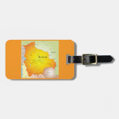 Karte Boliviens mit Städten und Grenzen Gepäckanhänger (Vorderseite horizontal)