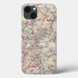 Karte: Boston, 1883 Case-Mate iPhone Hülle
