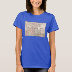 Karte: Boston, 1883 T-Shirt