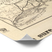 Karte Boston und Mainbahn Poster (Ecke)