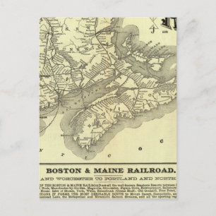 Karte Boston und Maine Eisenbahn 2