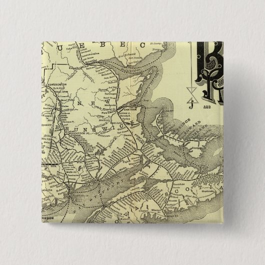 Karte Boston und Maine Railroad 2 Button (Vorderseite)