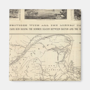 Karte Boston und Maine Railroad Magnet