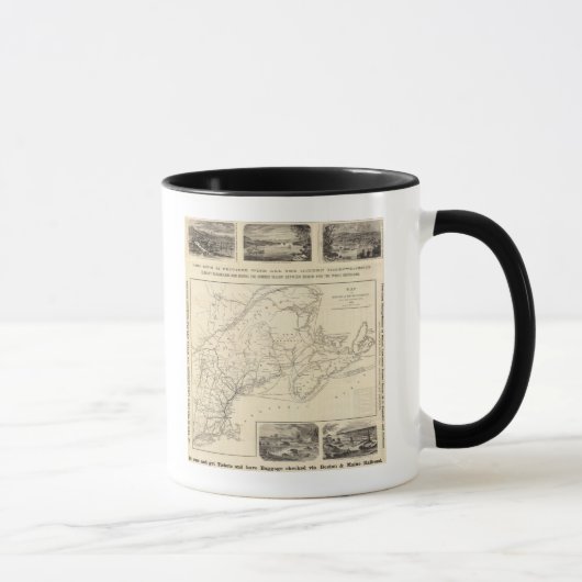 Karte Boston und Maine Railroad Tasse (Rechts)