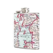 KARTE: BRITISCHE INSELN, c1890 Flachmann (Links)