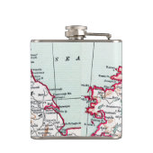 KARTE: BRITISCHE INSELN, c1890 Flachmann (Rückseite)