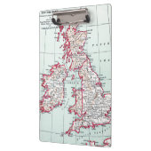 KARTE: BRITISCHE INSELN, c1890 Klemmbrett (Links)