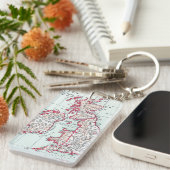 KARTE: BRITISCHE INSELN, c1890 Schlüsselanhänger (Vorderseite rechts)