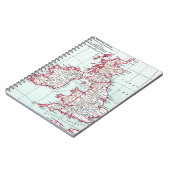 KARTE: BRITISCHE ISLES, c1890 Notizblock (Linke Seite)