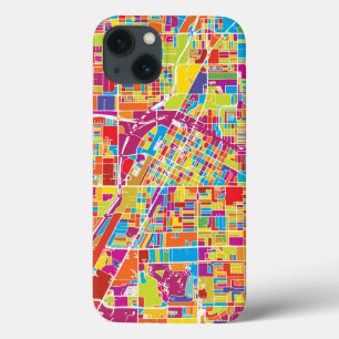 Karte bunten Las Vegass, Nevada Case-Mate iPhone Hülle