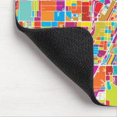 Karte bunten Las Vegass, Nevada Mousepad (Ecke)
