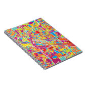 Karte bunten Las Vegass, Nevada Notizblock (Rechte Seite)