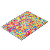 Karte bunten Las Vegass, Nevada Notizblock (Linke Seite)