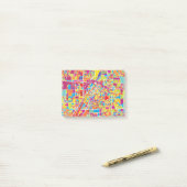 Karte bunten Las Vegass, Nevada Post-it Klebezettel (Auf Schreibtisch)