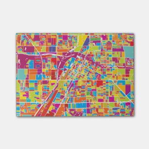 Karte bunten Las Vegass, Nevada Post-it Klebezettel