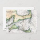 Karte Cape Cod, Nantucket, Martha's Vineyard (Vorne/Hinten)