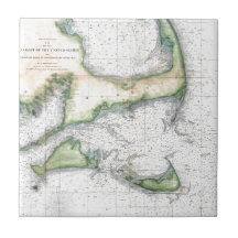 Karte Cape Cod, Nantucket, Martha's Vineyard