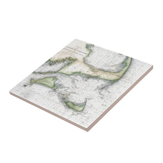 Karte Cape Cod, Nantucket, Martha's Vineyard Fliese (Seite)