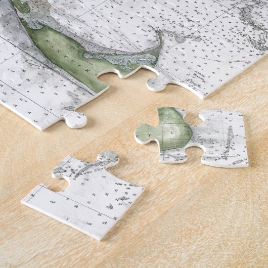 Karte Cape Cod, Nantucket, Martha's Vineyard Puzzle (Seite)