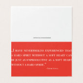 Karte – Card – Sophie Scholl – Quote – White Rose (Außenseite Aufgefaltet)