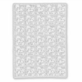 Karte Cartoon Katzen verschiedene Miausprachen  Aufkleber (Vorderseite)